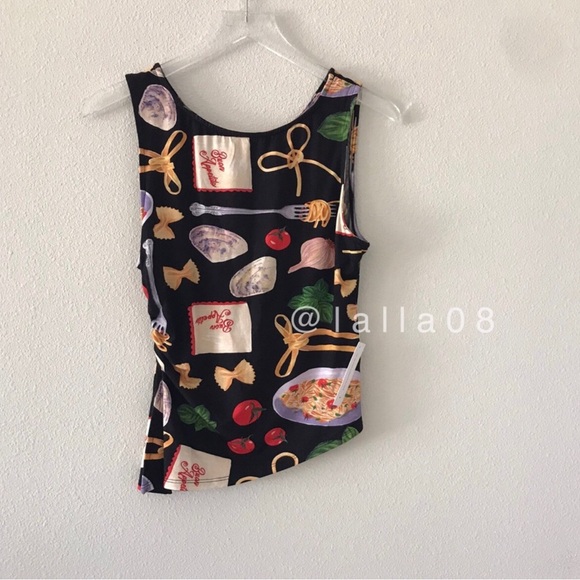 Lisa Says Gah Erin Tank Buon Appetito Black - Picture 9 of 16